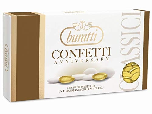 Buratti Confetti Mandorla Oro Colorata - 1 Kg