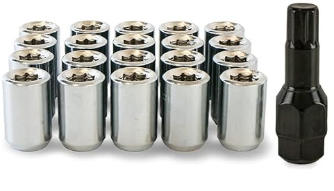 20x Slim Fit Tuner Wheel Nuts for Vauxhall Mokka Aftermarket Alloys | Precision Chrome Wheel Nuts designed to fit Aftermarket Alloy Wheels Only.
