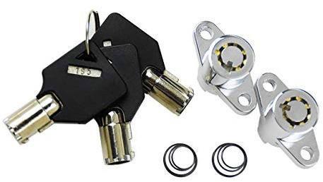 HDBUBALUS Motorrad-Satteltaschen-Schlösser Set mit Schlüsseln, kompatibel mit Harley Touring Electra Glide Road Glide Street Glide Road King 2014–2018