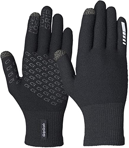 GripGrab Primavera 2 Merino Fahrradhandschuhe Thermo Touchscreen Langfinger Frühling Herbst Winter Übergangshandschuhe