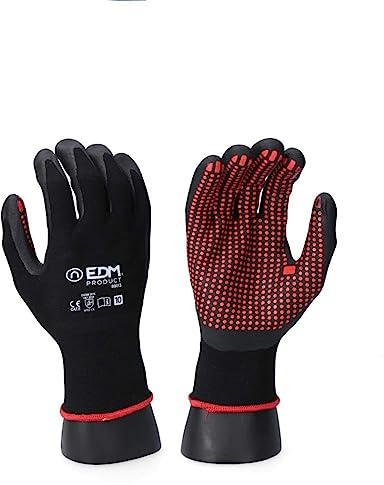 GUANTE INDUSTRIA METALÚRGICA NYLON/LYCRA RECUBIERTO DE NITRILO TALLA 9 EDM