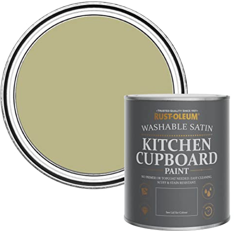 Rust-Oleum Peinture Verte pour Meubles de Cuisine, Finition Satinée - Vert sauge 750ml