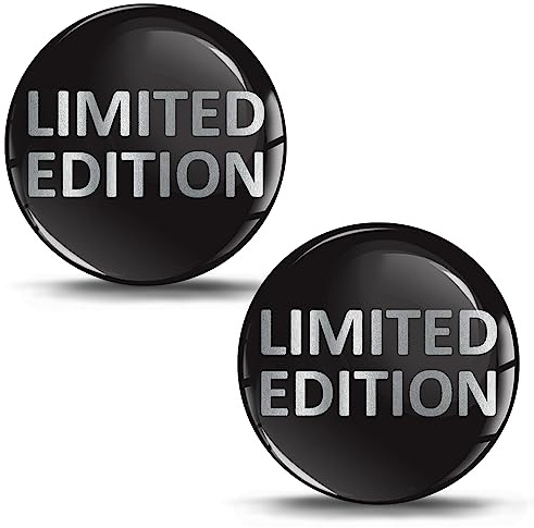 SkinoEu 2 x 3D Gel Silikon Aufkleber Limited Edition Stickers Auto Motorrad Fahrrad Telefon Laptop KS 20