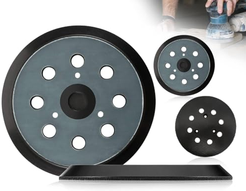 KAPSING 2 Stück 5 Zoll/12.7cm Schleifscheiben, Schleifteller 8 Loch kompatibel mit MAKITA Exzenterschleifer schwingschleifer BO5021/BO5041/BBO180/DBO180/MT924