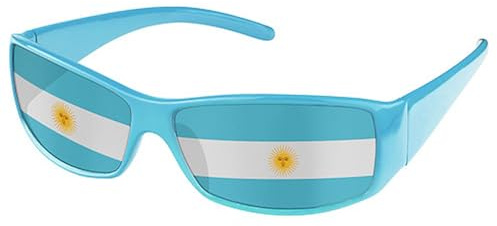 Taffstyle Länderflagge Fußball Fanbrille Sonnenbrille Fanartikel Public Viewing Brille WM 2026 EM Fußball Brille Länder Flaggen Party Fan Zubehör