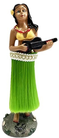 Besreey Hawaiianische Armaturenbrett-Wackelköpfe, Hawaiianische Mädchen-Ornamente - Mädchen-Wackelkopf-Hawaiian-Figur - Wackelkopffiguren, Autoschmuck für Büros, Wohnmobile, LKWs