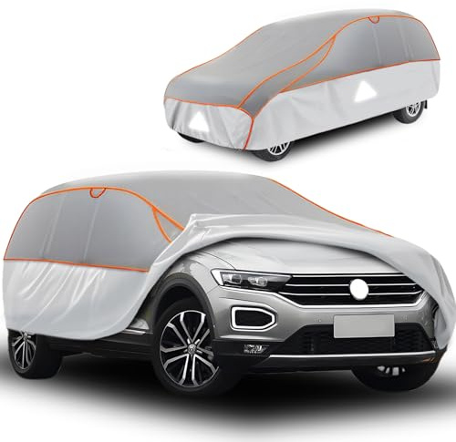 MRWIZMS Hagelschutzplane Auto Hagelsichere Autoabdeckung für SUV Bis zu 470cm lang: Hagelschutz Auto Autoabdeckung Hagelschutz, Langlebige Vollgarage.verstärkte Version.