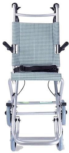 CVNIMV Fauteuils roulants pliants Chaise de Voyage Portable en Transit Fauteuil Roulant en Aluminium Cadre léger et Pliable pour Chariots de Rangement intérieurs serrés et faciles