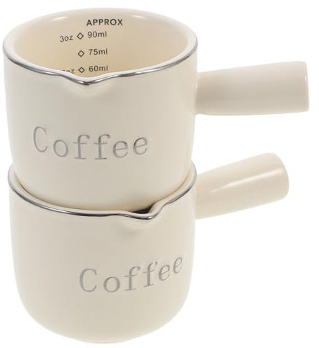 FUNOMOCYA Robuster Kaffeekrug Aus Keramik Mit Griff Vielseitig Verwendbarer Soßenkrug Für Das Restaurant Zu Hause