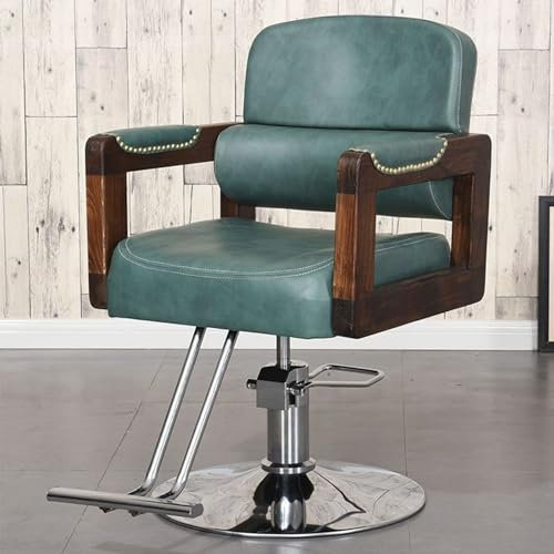 Generisch Hydraulischer Friseurstuhl Multifunktion Friseursessel Bedienungsstuhl Höhenverstellbar Barber Chair Drehstuhl Schönheitssalon-Stuhl Friseureinrichtung,005