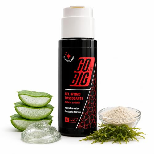 GoBig Life Gel Intimo Rassodante con Effetto Lifting e Acido Ialuronico | Crema Volumizzante, Idratante per Pelle, Made in Italy