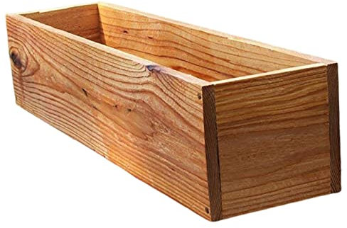 CANIGHT Maceta Rectangular De Madera Antideslizante para Suculentas y Plantas De Interior Jardinería Rústica para y Mesas Decorativas