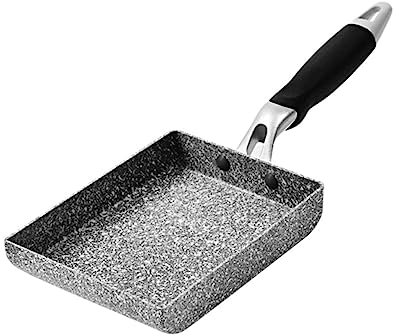 KICHOUSE Padella Antiaderente Rettangolare Per Tamagoyaki e Pancake Per Induzione e Rivestimento Maifanite Per Facile Rimozione e