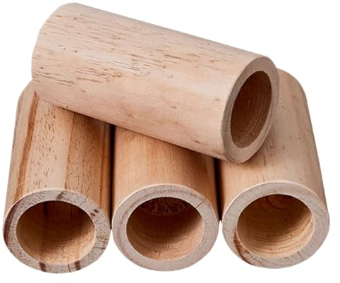 Sollevatori per mobili in legno robusti elevatori per letto in legno massello, piedini per divano, set di 4 alzate per sedie da 5 a 15 cm, altezza regolabile (Ø3,5 cm), rinforzi per mobili durevoli.