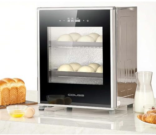 CUTANGELAR Lievitatore elettrico da 40 litri, grande capacità, controllo di tempo e umidità per una fermentazione uniforme, lievito madre, yogurt, fermentazione.per lievito madre, yogurt.