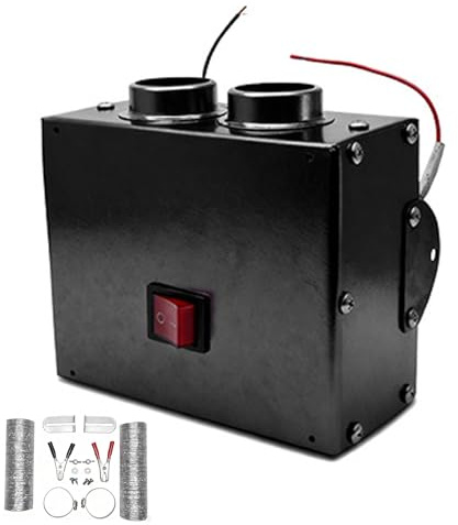 Generisch Scaldacollo portatile per auto, dispositivo di riscaldamento rapido, dispositivo compatto per auto, dispositivo da viaggio in metallo, accessorio per il riscaldamento del veicolo con