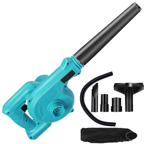 Blower Fan, 1500W 2 In 1 Cordless Air Blower & Vacuum Cleaner Electric Dust Computer Collector Power Tools