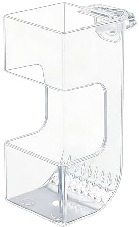 Fish Tank Feeder Box - Fish Food Feeder Box - Transparent Food Holder | Dish Bowl Scatter Prevention Aquarium Shrimp Betta Vacation Holiday