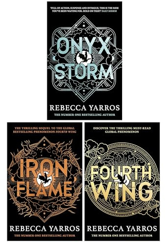 The Empyrean Series Collection 3 Books Set By Rebecca Yarros (Fourth Wing, Iron Flame & Onyx Storm)