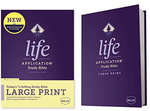 NKJV Life Application Study Bible, Third Edition, Large Print (Red Letter, Hardcover): Nkjv Life Application Study Bible, Red Letter