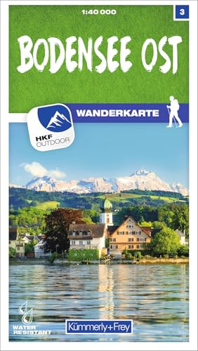 Kümmerly+Frey Wanderkarte 3 Bodensee Ost 1:40.000: Detaillierte Wanderkarte für spannende Touren! Wetterfest, matt laminiert und mit free Download