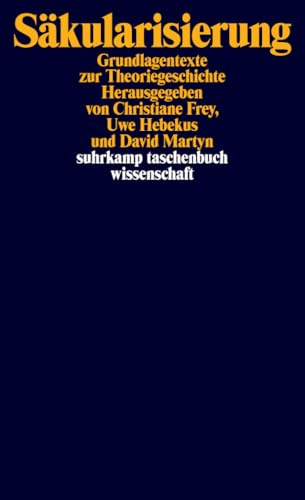 Säkularisierung: Grundlagentexte zur Theoriegeschichte (suhrkamp taschenbuch wissenschaft)