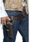 Smiffys Authentische Western Kollektion, Umherstreifender Räuber Gürtel und Holster, Einzelnes Holster