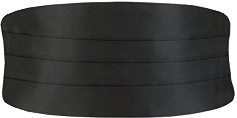 Dobell Mens Black Cummerbund Regular Fit (28-42in)