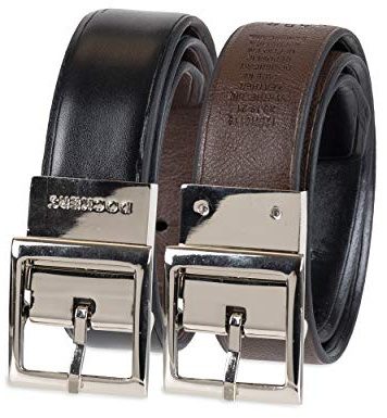 Dockers boys Reversible Dress and Casual apparel belts, Black/Brown, Medium US