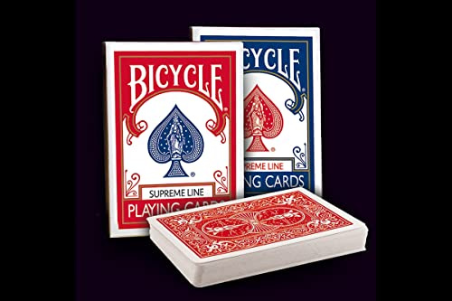 Bicycle 2 Spielkarten Supreme Line (blau-rot)