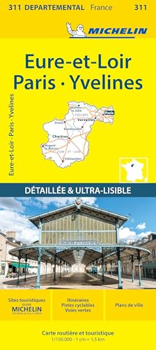 Michelin Paris - Ile de France / West: Straßen- und Tourismuskarte 1:150.000 (MICHELIN Localkarten)