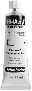 Schmincke PRIMAcryl Professional Titanweiß 35 ml Tube, 13 101 009