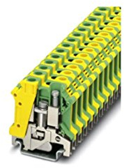 Phoenix Safe Contact PHOE Schutzleiterklemme USLKG 10 N, Grün/Gelb, AWG 20-6