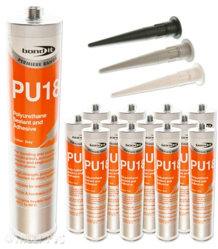 Bond-It Premiere Range BDPU18GR PU18 Polyurethane Sealant (12 Pack) - Grey