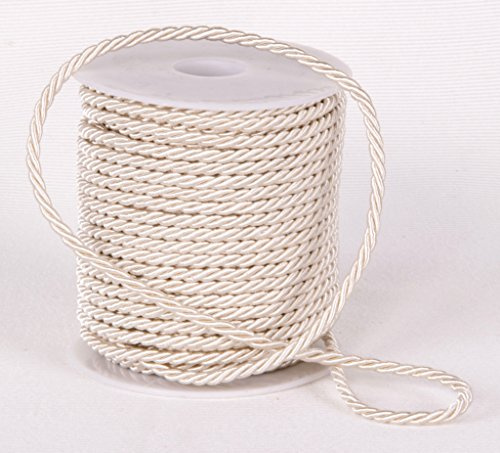 Cordoncino, diametro 3 mm, lunghezza 25 m, avorio