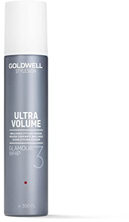 Goldwell Stylesign Ultra Volume Glamour Whip Glanz Styling Schaum für glattes, welliges und lockiges Haar, 300 ml Unparfümiert