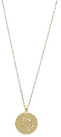 PILGRIM Jewelry Halskette mit Sternzeichen und Kristall (Vergoldet - Waage Sternzeichen)