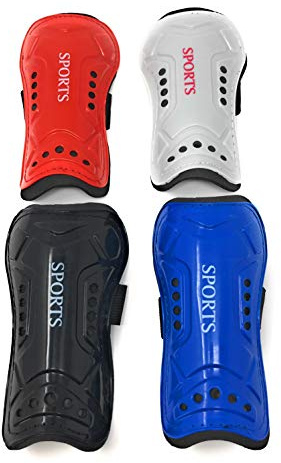 Rooks age 6-12 years old Kids Shin Guards,Child Soccer Shin Pad,Perforated Breathable Soccer Shin Guards Board, for Boys And Girls Football Games Leg Calf Protective Gear Black Blue Red White (blue)