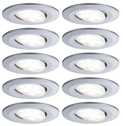 Paulmann 99925 Einbauleuchte LED Calla rund 10x6,5W Chrom matt schwenkbar