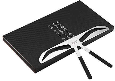 4 types de règles à sourcils Moule à coulisse et règle de façonnage - Taille d'équilibre permanente (03#)