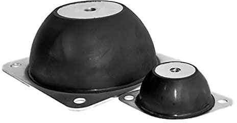 RS PRO Gummi Vibrationsdämpfer, Außengewinde-Puffer M10, Ø 59mm x 25mm, 70 Shore A