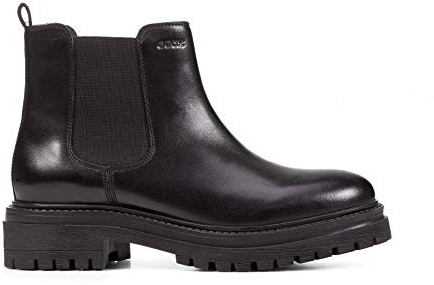 Geox Mädchen D Iridea B Stiefeletten, Schwarz, 36 EU