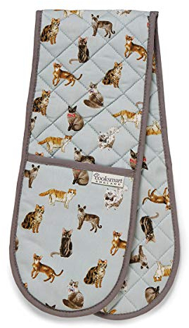 Cooksmart Curious Cats Double Oven Glove