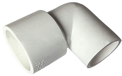 BOZONLI PVC Winkel-Reduzierstück, Rohrverbinder Winkel 90 ° Kniestück Muffen für Wasserrohre, 40mm×25mm, 5 pcs