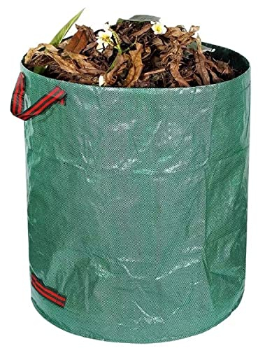 CCLONGTT Set Gartensack 120L/272L/300L/400L/500L Gartenabfallsack mit extra verstärktem Boden - Selbststehender & Für Gartenabfall, Laub & Grünschnitt (Color : 4pcs, Size : 272L)