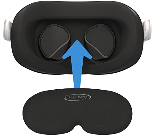 Digicharge VR Lens Cover Protector, Compatible with Meta Quest 3S, Xbox edition, Quest 3, Quest 2, Accessories Oculus Rift S, Valve Index, Pico 4, Premium Foam, Dust and Scratch VR Lens Cap