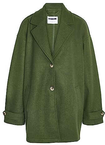 Noisy May NMALICIA LS Oversize Blazer Noos - Cappotto Corto da Donna, Taglia XL, Verde Combo, XL