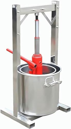 12 l Saftpresse Obstpresse, Mobile Obstpresse, Maispresse mit Handkurbel und Pressnetz, Weinpressen, Werkzeugset, Scheibenpressen