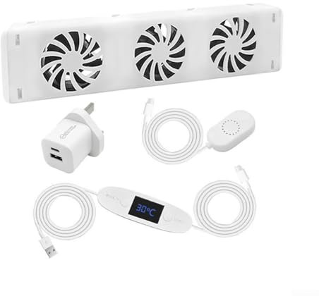 ZYWUOY 3.0 Smart Radiator Fan,Household Radiator Booster Extension Set, Magnetic Cooling Fan with Smart Speed, Save Energy Ventilator Fan(Mono-set)