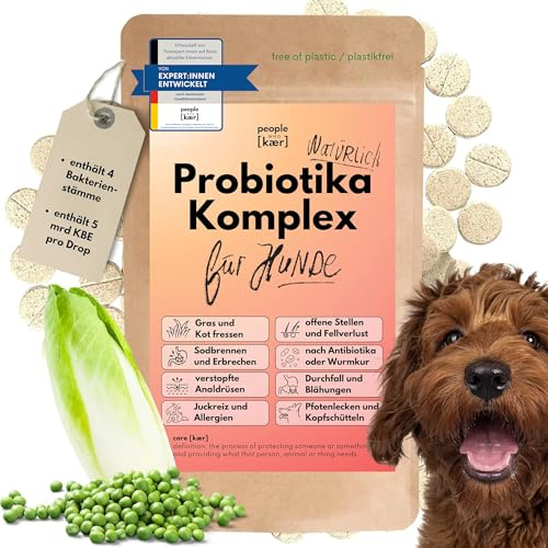 People who Kaer Probiotika Hund – 3-Stämme Komplex zum Darmflora Aufbau & Darmsanierung – Synbiotikum Drops bei Verdauungsstörungen & Allergien – Unterstützt Immunsystem & Verdauung (60 Stück)